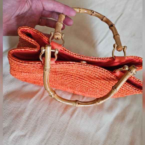 Genuine straw purse, like new - Picture 5 of 6